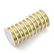 Round Copper Jewelry Wire, Long-Lasting Plated, Golden, 21 Gauge, 0.7mm, about 10.17 Feet(3.1m)/roll