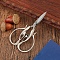 Swan Stainless Steel Scissors, Embroidery Scissors, Sewing Scissors, Matte Stainless Steel Color, 150x75x7.4mm