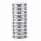 Copper Jewelry Round Craft Copper Wire, for Beading Jewelry Craft Making, Nickel Free, Silver Color Plated, 28 Gauge(0.3mm), about 82.02 Feet(25m)/roll