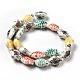 Handmade Printed Porcelain Beads&nbsp;PORC-F005-03-5