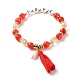 Multi-layered Stretch Beaded Bracelets Sets&nbsp;BJEW-JB05756-01-3