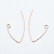 Brass Earring Hooks&nbsp;KK-K197-60RG-2