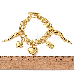304 Stainless Steel Bowknot Link Chain Multi-strand Bracelets&nbsp;BJEW-G758-01G