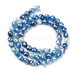 Natural Banded Agate Beads Strands&nbsp;G-B191-A02-6mm