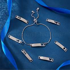 100Pcs 5 Styles 201 Stainless Steel Connector Charms&nbsp;STAS-UN0044-64