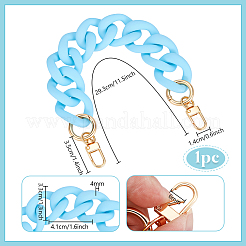 1Pc Opaque Acrylic Twisted Chain Bag Extender Chains&nbsp;PURS-PH0001-41A