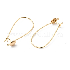 Brass Ear Hooks&nbsp;KK-F916-02G