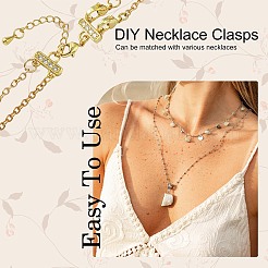 Brass Micro Pave Cubic Zirconia Chain Extender&nbsp;ZIRC-E010-23