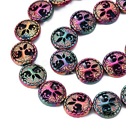 Electroplate Non-magnetic Synthetic Hematite Beads Strands&nbsp;G-N0322-03G