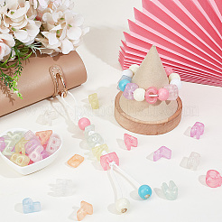 100Pcs Transparent Acrylic Beads&nbsp;TACR-SC0002-72