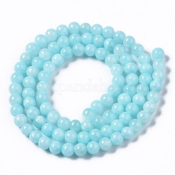Natural Dyed Yellow Jade Gemstone Bead Strands&nbsp;G-R271-8mm-Y04