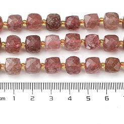 Natural Strawberry Quartz Beads Strands&nbsp;G-Q010-A21-01