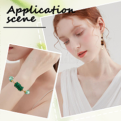 10Pcs 10 Styles Mixed Gemstone Copper Wire Wrapped Disc Connector Charms&nbsp;PALLOY-SC0004-36