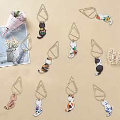 10Pcs Carbon Steel Paper Clips&nbsp;AJEW-CP00013