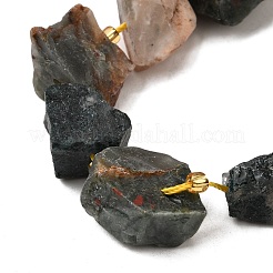 Raw Rough Natural African Bloodstone Beads Strands&nbsp;G-Z087-B07