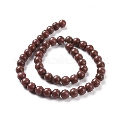 Natural Rhodonite Round Bead Strands&nbsp;G-J302-10-4mm