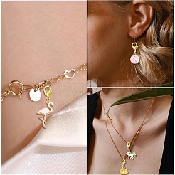 50Pcs Alloy Enamel Pendant Decorations&nbsp;HJEW-YW00386