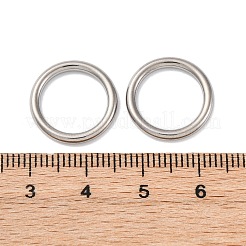 201 Stainless Steel Closed Jump Rings&nbsp;STAS-D301-17P-02