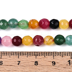 Dyed Natural White Jade Beads Strands&nbsp;G-T139-6mm-60-02