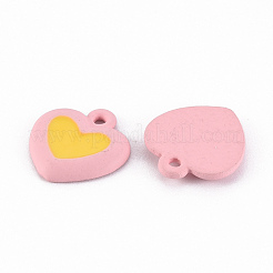 Spray Painted Alloy Enamel Charms&nbsp;PALLOY-T075-129A-RS