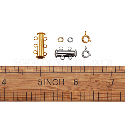 Brass Magnetic Slide Lock Clasps&nbsp;KK-TA0007-17