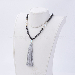 Nylon Tassel Pendant Necklaces&nbsp;NJEW-JN02062