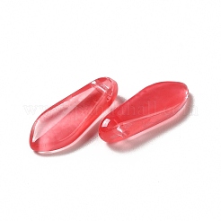 Spray Painted Transparent Glass Beads&nbsp;GLAA-J102-04