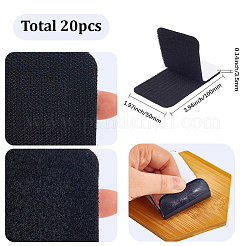 20pcs Self-adhesive Nylon with Polyester Hook and Loop Tapes&nbsp;AJEW-SP0003-22B