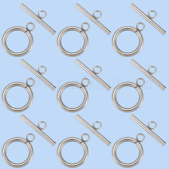 50Pcs 304 Stainless Steel Toggle Clasps&nbsp;STAS-BBC0007-49