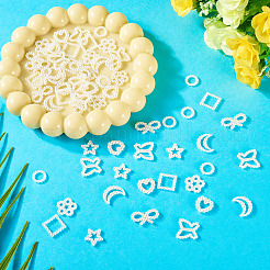 80Pcs 8 Styles Resin Imitation Pearl Cabochons&nbsp;RESI-TA0003-88