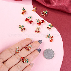 12Pcs 6 Styles Brass Micro Pave Cubic Zirconia Pendants&nbsp;KK-TA0008-52