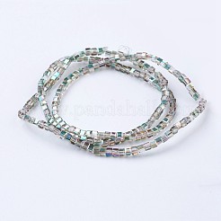 Electroplate Glass Beads Strands&nbsp;X-EGLA-F121-HP-A02