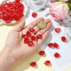 50Pcs Transparent Spray Paint Glass Beads&nbsp;GLAA-YW0004-50A