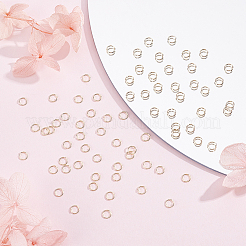 600Pcs Brass Open Jump Rings&nbsp;FIND-BBC0005-14