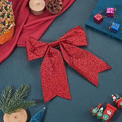 Polyamide Glitter Bowknots&nbsp;DIY-TAC0051-010C