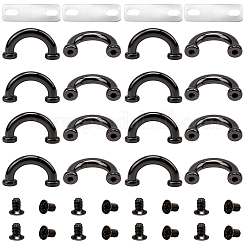 18Pcs Alloy Arch Bridge D Ring Buckles&nbsp;FIND-CL0001-54B
