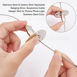 Stainless Steel & Carbon Steel Adjustable Hanging Wires&nbsp;FIND-WH0032-89P