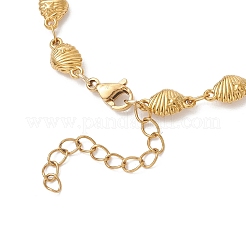 304 Stainless Steel Shell Shape Link Chain Bracelet Making&nbsp;AJEW-JB01575