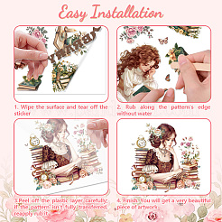 3 Sheets 3 Styles PVC Waterproof Decorative Stickers&nbsp;DIY-WH0404-106