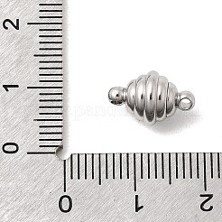 304 Stainless Steel Magnetic Clasps&nbsp;STAS-K332-01A-P