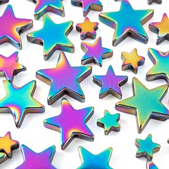 390Pcs 4 Sizes Electroplate Non-magnetic Synthetic Hematite Bead Strands&nbsp;G-LS0001-57