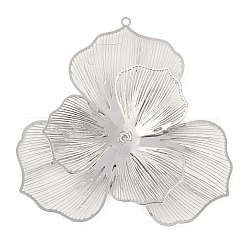 Flower Brass Big Pendants&nbsp;KK-L219-11G