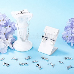 30Pcs 5 Styles Alloy Crystal Rhinestone Bowknot Links Connector Charms&nbsp;FIND-TA0010-98