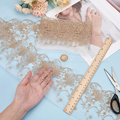 2 Yards Polyester Shell & Starfish Embroidery Lace Ribbon&nbsp;OCOR-MA0001-26
