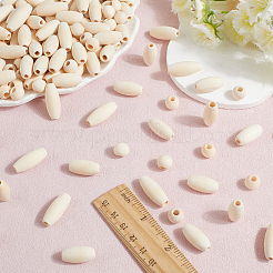 300Pcs 3 Style Natural Unfinished Wood Beads&nbsp;WOOD-SP0001-53