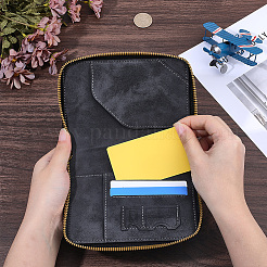 Imitation Leather Zipper Passport Cover&nbsp;ABAG-WH20005-71A