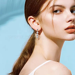 12Pcs 3 Styles Sterling Silver Round Ball Stud Earring Findings&nbsp;FIND-BBC0004-60