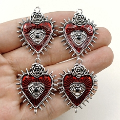 Gothic Style Alloy Resin Pendants&nbsp;X-PW-WGE8991-01