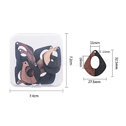 Resin & Wood Pendants&nbsp;RESI-OL0001-08A