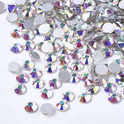 Glass Flat Back Rhinestone Cabochons&nbsp;RGLA-S002-16SS-15